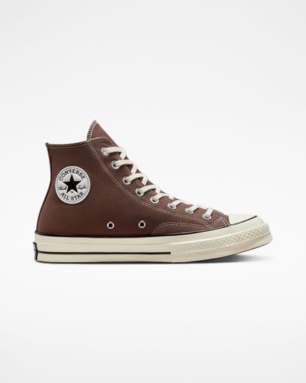 Dámské Boty Vysoké Converse Chuck 70 Vintage Platene Hnědé Černé | CZ UQPS94